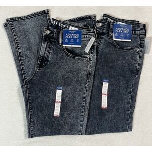 NWT Lot Of 2 Arizona Jeans Advance Flex 360 Straight Leg Size 32x32 Acid Rain